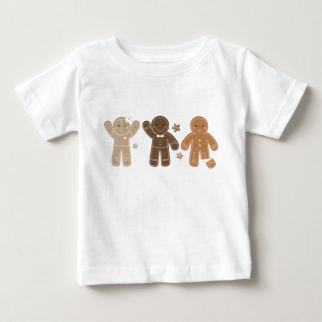 Camiseta de Férias Homens de Pão de Mel (Frente)