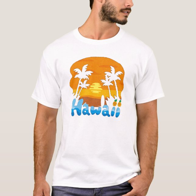 Camiseta de Férias no Havaí (Frente)
