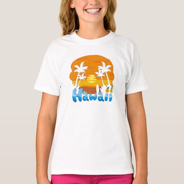 Camiseta de Férias no Havaí (Frente)