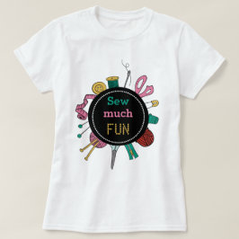 Camiseta de ferramentas de costura e artesanato de