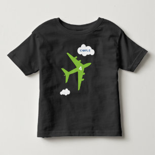 Camiseta de festa de aniversário de avião para cri