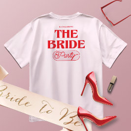Camiseta de festa de despedida de solteira da noiv