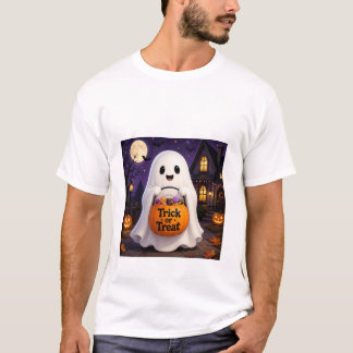 Camiseta de festa de Halloween com truque ou trave