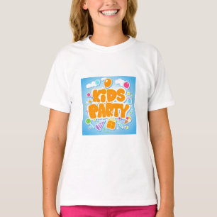 Camiseta de festa infantil para o aniversário