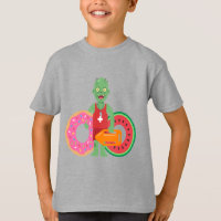Camiseta de festa na piscina salva-vidas zumbi
