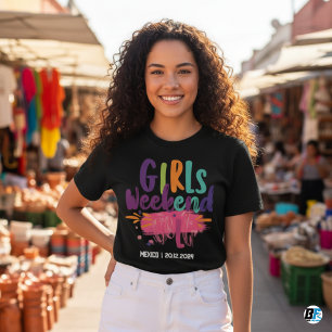 Camiseta de Fim de Semana das Meninas Localização