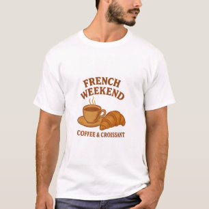Camiseta de Fim de Semana Francesa – Café & Croiss