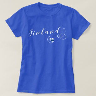 Camiseta de Finlandia do coração, finlandesa, Finn