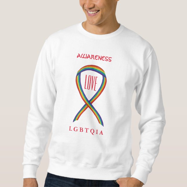 Camiseta de Fita de Sensibilização do Arco-Íris LG (Frente)