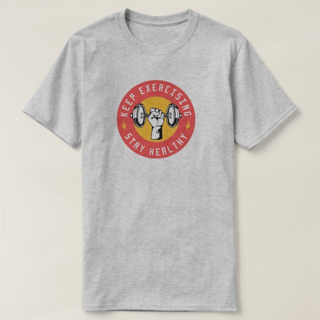 camiseta de fitness (Frente do Design)