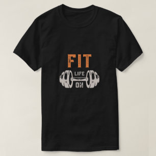 Camiseta de Fitness Barbell Fitness Life