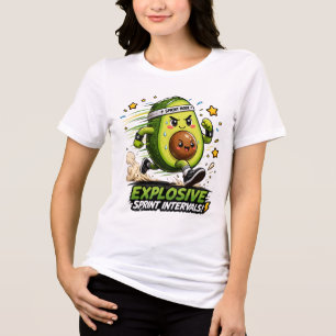 Camiseta de Fitness Corredor de Avocado em Modo Sp