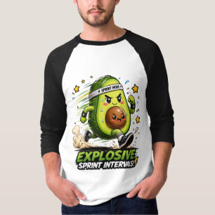 Camiseta de Fitness Corredor de Avocado em Modo Sp