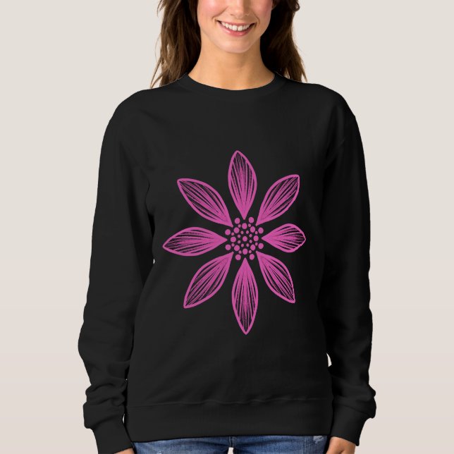 Camiseta De Fleur De Mandala Décorative Graphique (Frente)