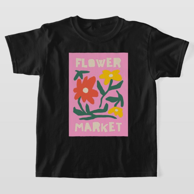 camiseta de flor  (Postura )
