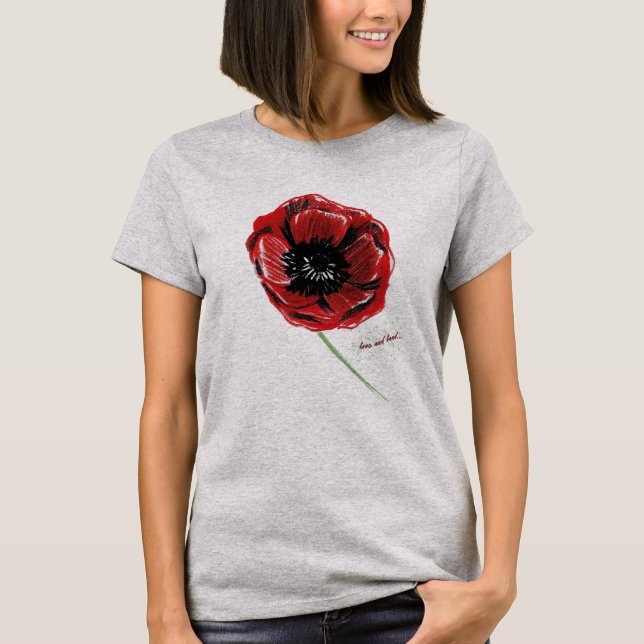Camiseta de Flor de Amor e Bond (Frente)