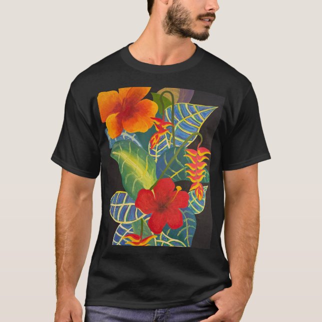 Camiseta de Flor Tropical Ginger @3dudes1life (Frente)