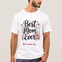 Camiseta de Floral Coroa Personalizada para o Dia 