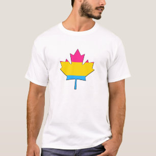 Camiseta de folha de bordo do orgulho pansexual