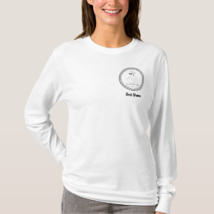 Camiseta de folhas compridas