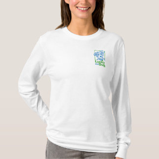 Camiseta de folhas compridas "Me pergunte"