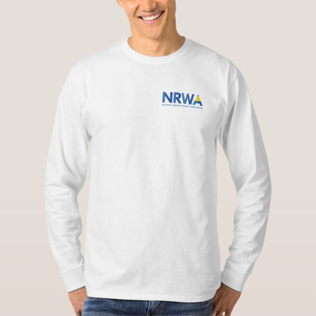 Camiseta de folhas compridas NRWA, de uso masculin (Frente)