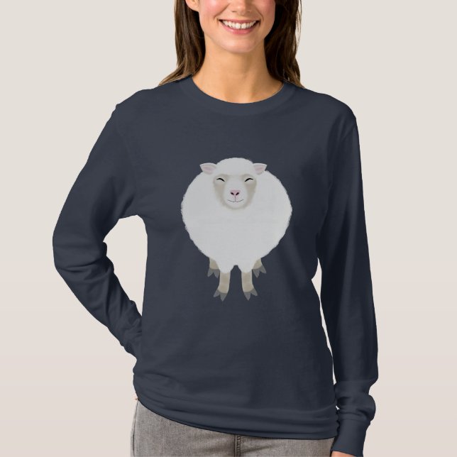 Camiseta de folhas longas (Frente)