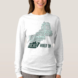 Camiseta de folhas longas de 67 mulheres na Nova I
