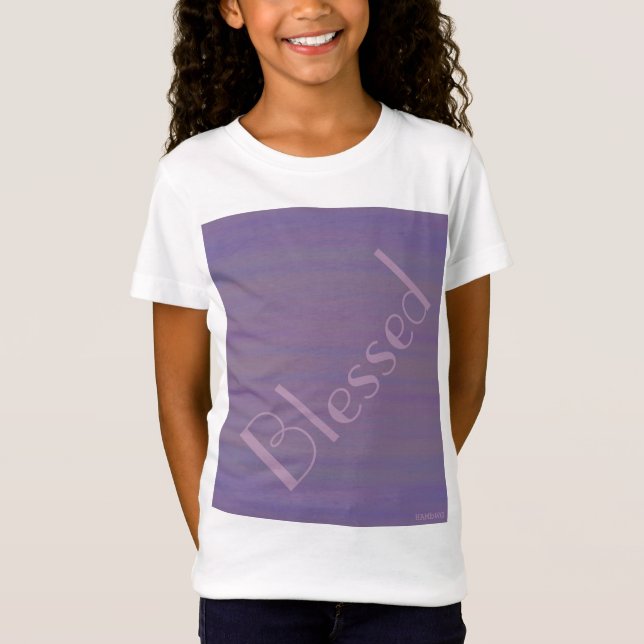 Camiseta de folhas longas de maternidade - abençoa (Frente)