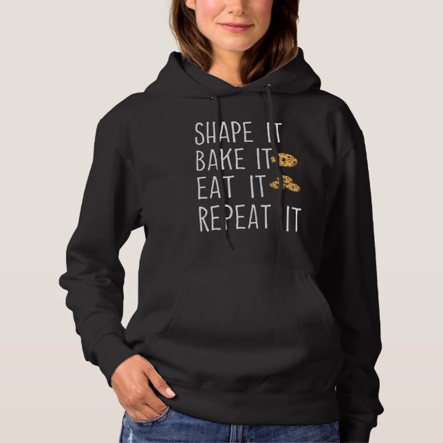 Camiseta Dê Forma Assemore Coma Repita O Assar Biscoitos  B (Frente)