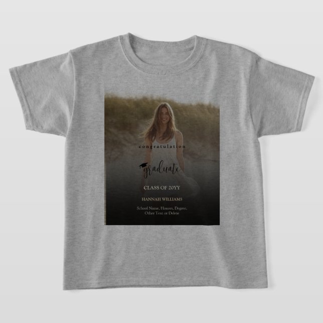 Camiseta de Formatura Personalizada com Nome e Fot (Postura )