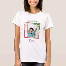 Camiseta de Foto da Melhor Amiga da Vovó de Natal 