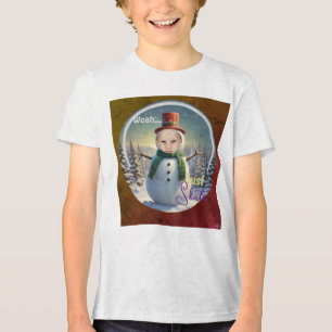 Camiseta de Foto de Boneco de Neve HAMbyWG