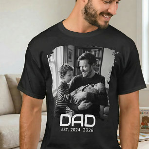 Camiseta de Foto Ousada Estabelecida pelo Pai