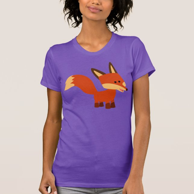 Camiseta de Fox Mulheres de Astute, Cute (Frente)