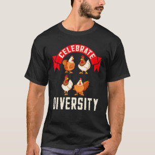 Camiseta de Frango Celebre a Diversidade
