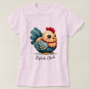 Camiseta de frango fantasia
