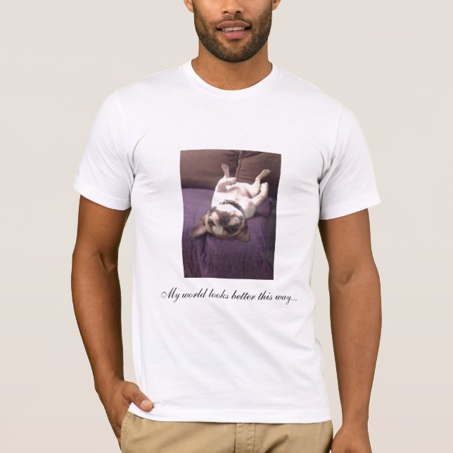 Camiseta De Frenchie parte traseira sobre (Frente)