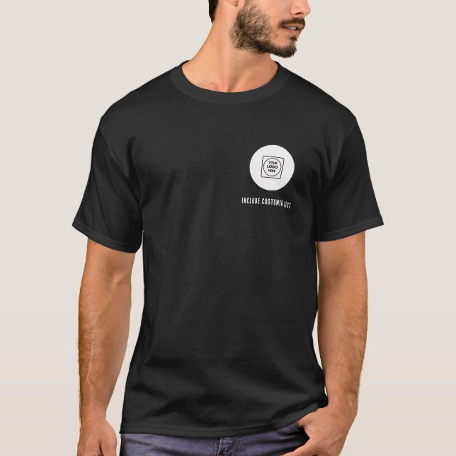 Camiseta de Funcionário com Logotipo Crest Brandin (Frente)