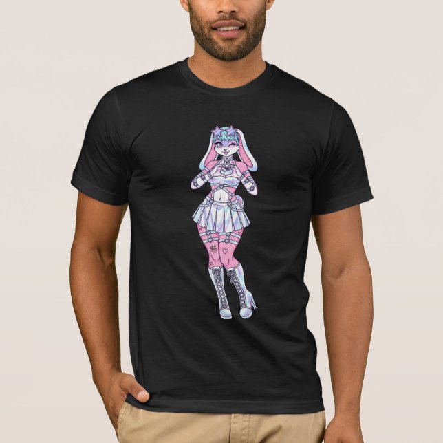 Camiseta de Furto Kawaii Bunny Girl Pastel (Frente)