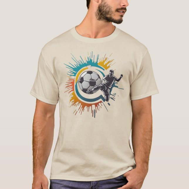 Camiseta de Futebol Color Splash" (Frente)