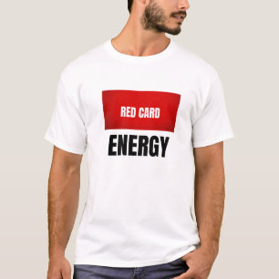 Camiseta de Futebol de Energia com Cartão Vermelho