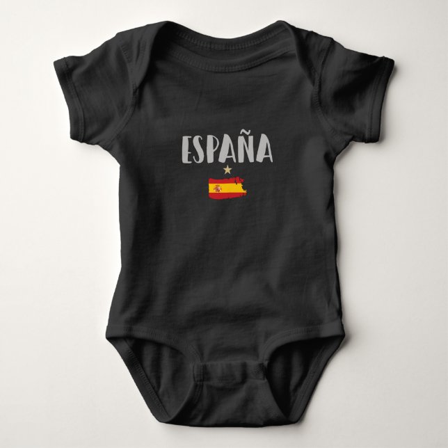 Camiseta de Futebol Fã da Espanha Bandeira (Frente)