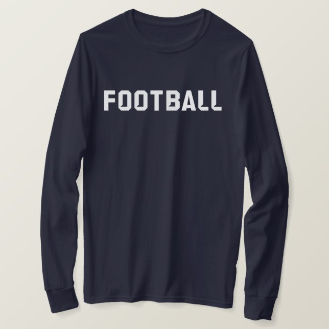 Camiseta de futebol Long Sleeve (personalizada) (Frente do Design)