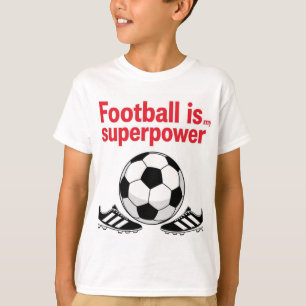 Camiseta de futebol para crianças