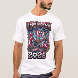 Camiseta de Futebol Personalizada da Dinamarca 202
