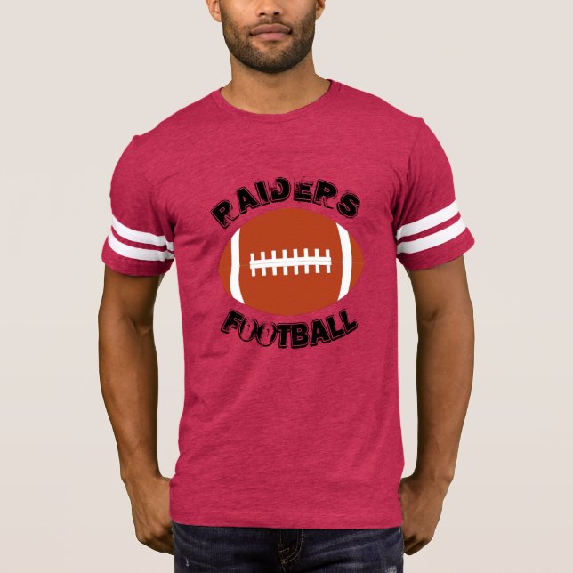 Camiseta de futebol personalizável de nome de equi (Frente)