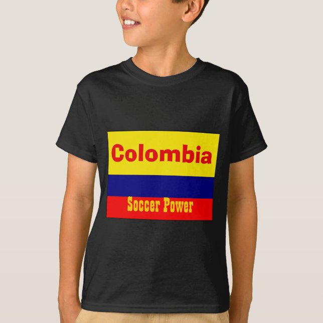 Camiseta de futebol poderoso da Colômbia  (Frente)