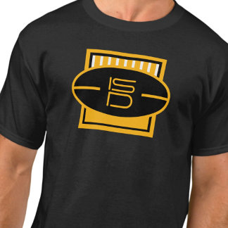 Camiseta de Futebol Unisex ISD Preta e Dourada