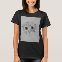 Camiseta de Gatinho Scottish Fold